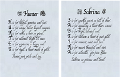 Original Name Poems