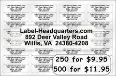 Basic Return Address Labels