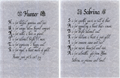 Original Name Poems