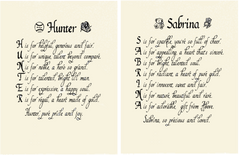 Original Name Poems