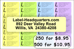 Basic Return Address Labels