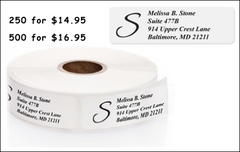 Personalized Roll Address Labels <br>New Larger Size (2 1/2 x 3/4)!