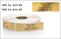 Personalized Roll Address Labels <br>New Larger Size (2 1/2 x 3/4)!