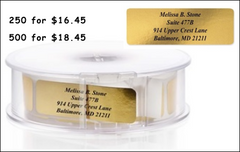 Personalized Roll Address Labels <br>New Larger Size (2 1/2 x 3/4)!