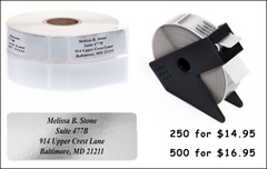 Personalized Roll Address Labels <br>New Larger Size (2 1/2 x 3/4)!