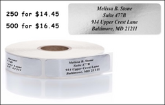 Personalized Roll Address Labels <br>New Larger Size (2 1/2 x 3/4)!