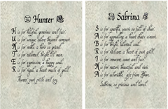 Original Name Poems