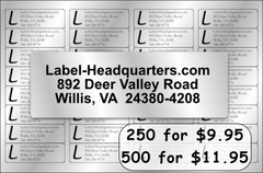 Basic Return Address Labels