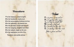 Original Name Poems