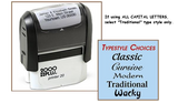 Mini Three Line Address Stamp (Self Inking)