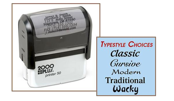 Jumbo Seven Line Address Stamp (Self Inking)