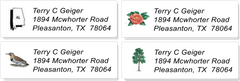 USA STATE:  Bird, Flower, Tree, and Outline Sheet Labels