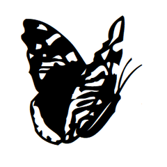 Butterfly Icon Address Labels on Sheets