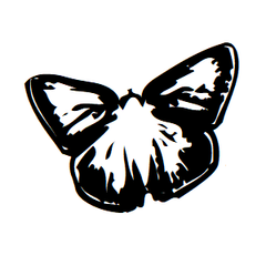 Butterfly Icon Address Labels on Sheets