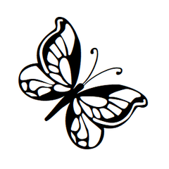 Butterfly Icon Address Labels on Sheets