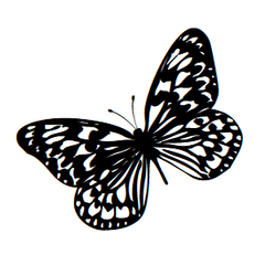 Butterfly Icon Address Labels on Sheets