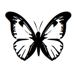 Butterfly Icon Address Labels on Sheets