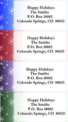 Snowy Winter Themed Address Label Sheets