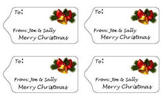 Christmas Gift Tag Labels