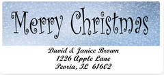 Elegant Christmas Address Labels on Sheets