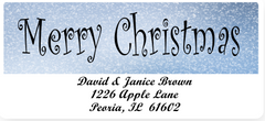 Christmas Greetings Address Labels on Sheets