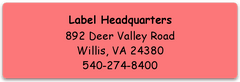 BOLD First Line Label Sheets (approximately 1 7/8" x 5/8")