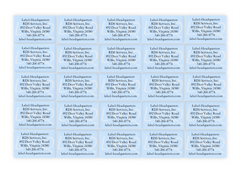 PR - Sheet Labels - 1.5" x 1.0", Up to 7 Lines of Text