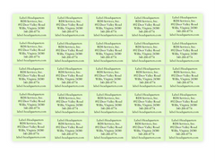 PR - Sheet Labels - 1.5" x 1.0", Up to 7 Lines of Text