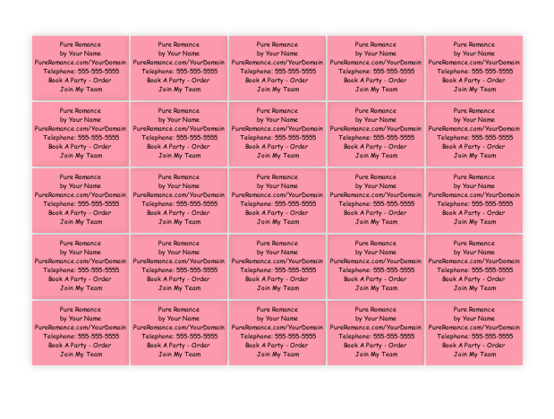 PR - Sheet Labels - 1.5" x 1.0", Up to 7 Lines of Text