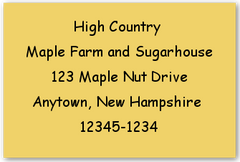 HM - Sheet Labels - 1.5" x 1.0", Up to 7 Lines of Text