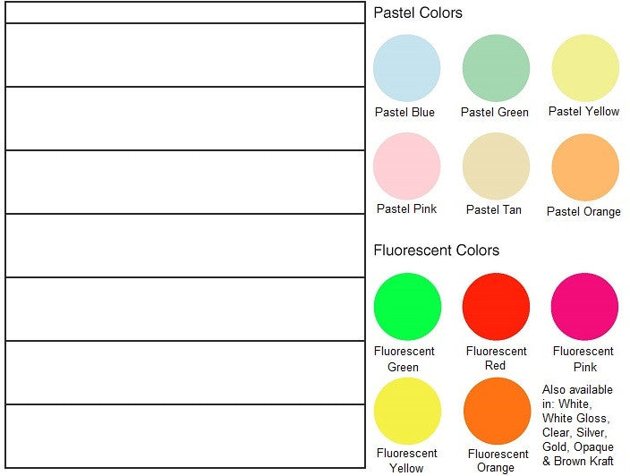Multipurpose Sheet Label #390 - 8.5" x 1.5" - Blank Sheets