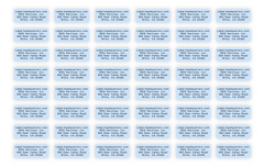 Sheet Labels - 1.25" x 0.5", Up to 4 Lines of Text