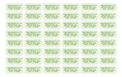 Sheet Labels - 1.25" x 0.5", Up to 4 Lines of Text