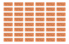 Sheet Labels - 1.25" x 0.5", Up to 4 Lines of Text