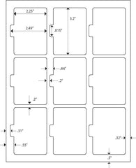 Roll Index Sheet Labels #831 - Blank Sheets