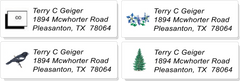 USA STATE:  Bird, Flower, Tree, and Outline Sheet Labels