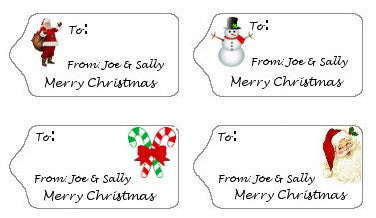 Children's Gift Tag Labels