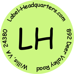 CIRCLE Sheet Labels - 1.625" with Monogram or Logo