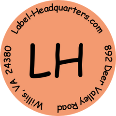 CIRCLE Sheet Labels - 1.625" with Monogram or Logo