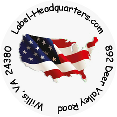 CIRCLE Sheet Labels - 1.625" with Monogram or Logo