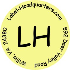 CIRCLE Sheet Labels - 1.625" with Monogram or Logo