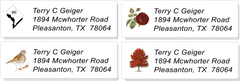 USA STATE:  Bird, Flower, Tree, and Outline Sheet Labels