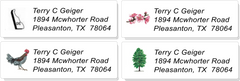 USA STATE:  Bird, Flower, Tree, and Outline Sheet Labels