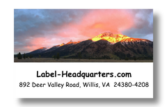 Mountain Sunset Address Labels on Sheets