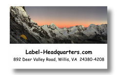 Mountain Sunset Address Labels on Sheets