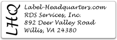 Edge Monogram Address Label Sheets (1 7/8" x 5/8")