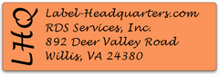 Edge Monogram Address Label Sheets (1 7/8" x 5/8")