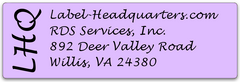 Edge Monogram Address Label Sheets (1 7/8" x 5/8")