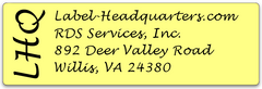 Edge Monogram Address Label Sheets (1 7/8" x 5/8")