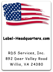 Patriotic Sheet Labels - 1.75" x 1.25"